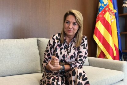 La vicepresidente del Gobierno valenciano, Susana Camarero, durante la entrevista a ESdiario.