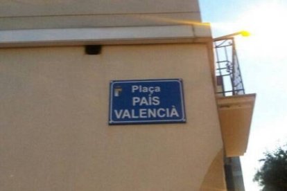 Plaza del 'país valencià' en Puçol que dejará de existir