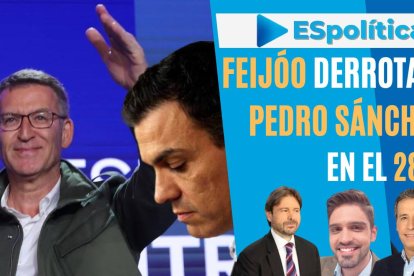 Pedro Sánchez, presidente del Gobierno, y Alberto Núñez Feijóo, líder de la oposición