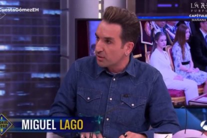 El humorista Miguel Lago durante su intervención en 'El Hormiguero' de Antena 3.