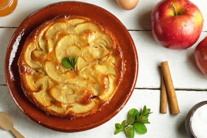 Tarta de manzana con hojaldre