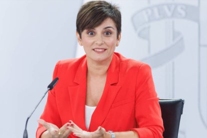 La ministra Portavoz y de Política Territorial en funciones, Isabel Rodríguez.