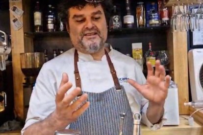 Nicolás  Fernández, cocinero y gran experto en güisqui.