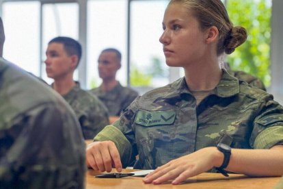 La Princesa Leonor en la Academia Militar de Zaragoza.