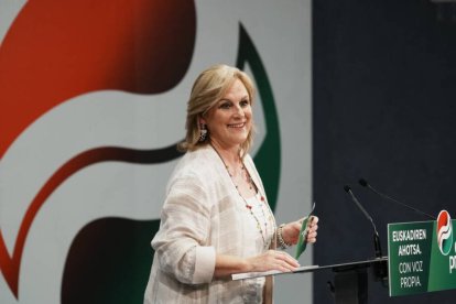 La presidenta del Bizkai Buru Batzar de EAJ-PNV, Itxaso Atutxa.