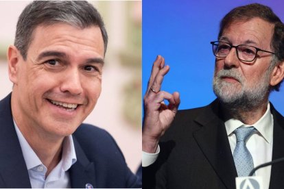 Pedro Sánchez junto a Mariano Rajoy