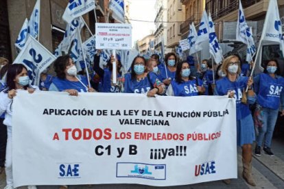 Protesta de los técnicos sanitarios con FP