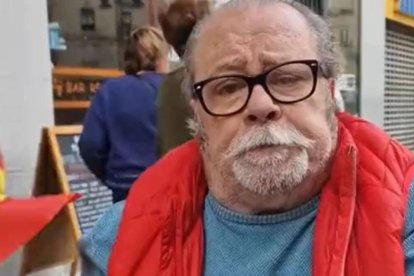 Paco Arévalo en la manifestación de Valencia