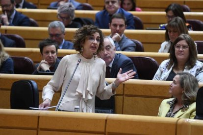 María Jesús Montero en el Senado