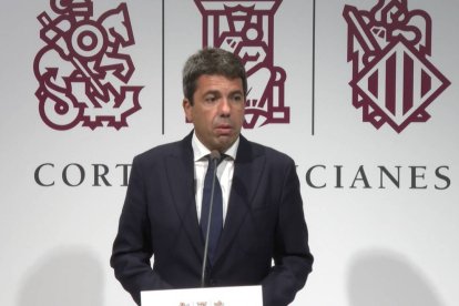 El presidente de la Generalitat, Carlos Mazón.