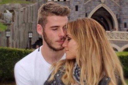 David De Gea y Edurne.