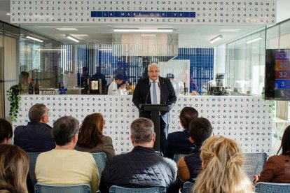 El diputado de Turismo, Pedro Cuesta, durante la presentación