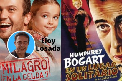 Cartéles de 'Milagro en la Celda 7' (Netflix) y 'En un lugar solitario' con Humphrey Bogart.