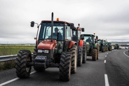 Tractorada en imagen de archivo