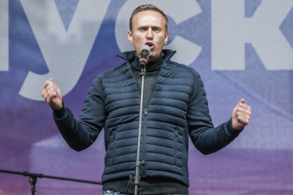 Alexei Navalny, considerado el mayor opositor de Putin durante los últimos 10 años, durante un discurso en una protesta en el 2019.