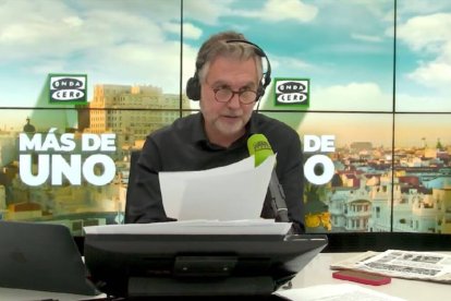 Carlos Alsina durante su monólogo en 'Más de Uno' de Onda Cero.