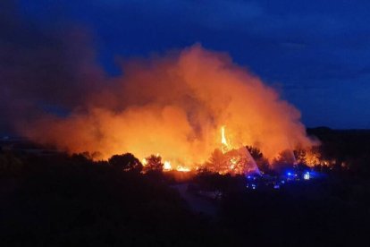 Incendio forestal en El Saler en noviembre de 2023.