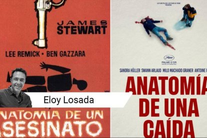 Carteles de 'Anatomía de una caída' y de 'Anatomía de un asesinato'.