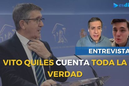 Montaje  fotográfico sobre la entrevista al periodista Vito Quiles