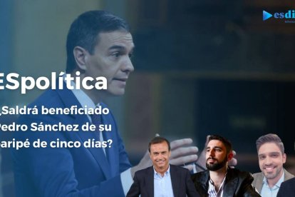 Al fondo de la imagen se ve a Pedro Sánchez, presidente del Gobierno