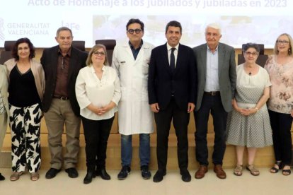 Mazón en el homenaje a los jubilados de La Fe