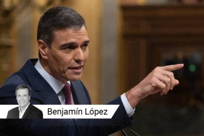 Pedro Sánchez durante un Pleno en el Congreso de los Diputados