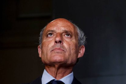 El expresidente de la Generalitat valenciana, Francisco Camps, ofrece una rueda de prensa tras ser absuelto