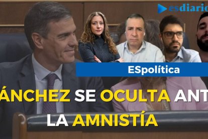 Al fondo de la imagen se ve a Pedro Sánchez, presidente del Congreso