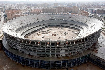 Nou Mestalla en obras