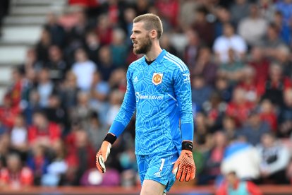 David de Gea, durante su etapa en el Manchester United.