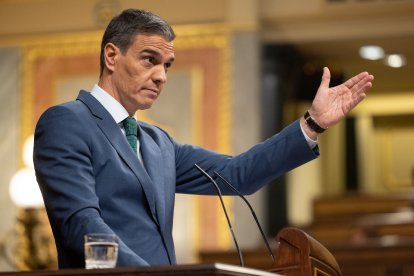 El presidente del Gobierno, Pedro Sánchez