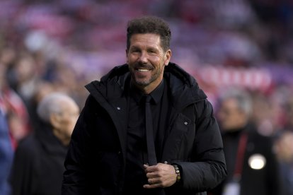 El Cholo Simeone, durante un partido.