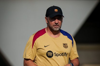 El entrenador alemán del FC Barcelona, Hansi Flick.