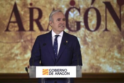 Jorge Azcón, presidente del Gobierno de Aragón.