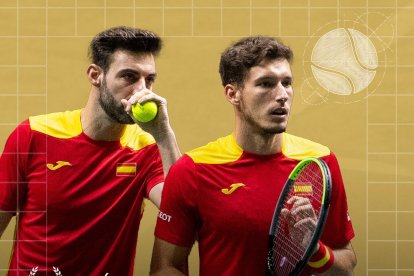 Marcel Granollers y Pablo Carreño, en los Juegos Olímpicos de París.