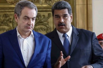 Zapatero con su amigo Maduro