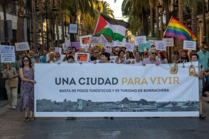 Manifestación del sábado 20 de julio en El Puerto para llamar la atención sobre la