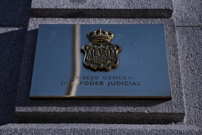 Entrada del Consejo General del Poder Judicial.