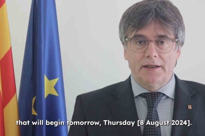 Carles Puigdemont anuncia su vuelta