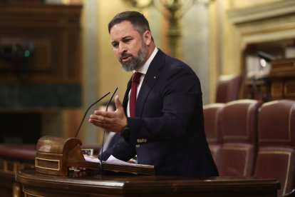 El líder de Vox, Santiago Abascal