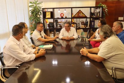 Reunión mantenida esta mañana en el Ayuntamiento