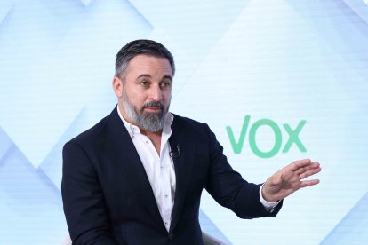 El líder de Vox, Santiago Abascal