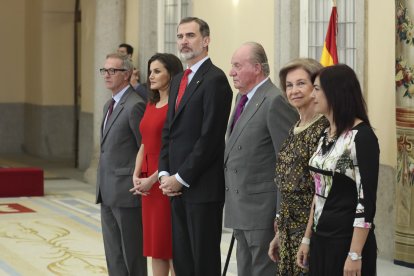 Los Reyes y los Eméritos, en una imagen de 2019.