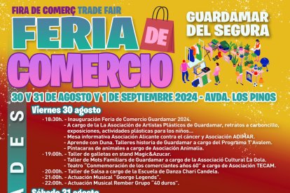 Calendario de actividades de la Feria del Comercio