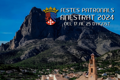 Cartel anunciador de las Fiestas Patronales de Finestrat