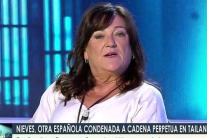 Nieves, ex condenada a perpetua en 'Telecinco'.