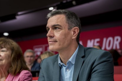 El secretario general del PSOE y presidente del Gobierno, Pedro Sánchez, en junio en el Comité Federal.