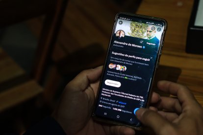 El perfil en X.com del censor de esta plataforma en Brasil, Alexandre de Moraes