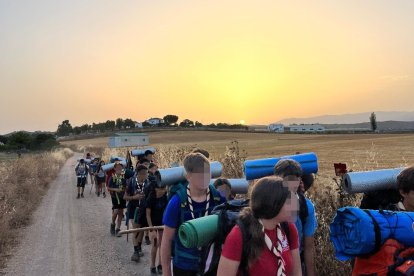 Un grupo de jóvenes scouts de Andalucía realizan una actividad.