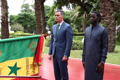 Pedro Sánchez, durante su reciente visita a Senegal.